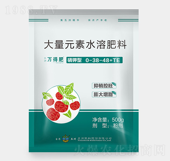 磷鉀型大量元素水溶肥料0-38-48+TE-新維生物