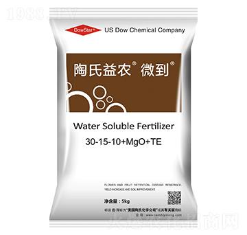 5kg大量元素水溶肥料30-15-10+MgO+TE-微到-陶氏益農