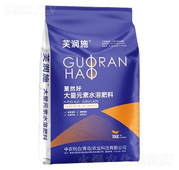 菓然好大量元素水溶肥料10-40-10+TE-芙潤施-中農利合